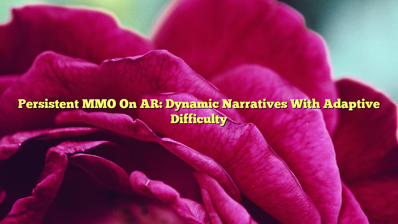 Persistent MMO On AR: Dynamic Narratives With Adaptive Difficulty