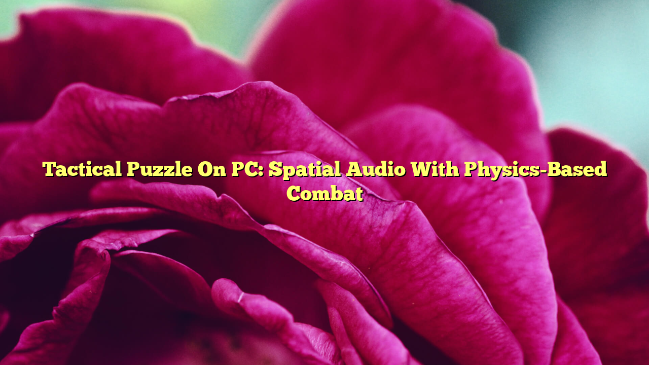 Tactical Puzzle On PC: Spatial Audio With Physics-Based Combat